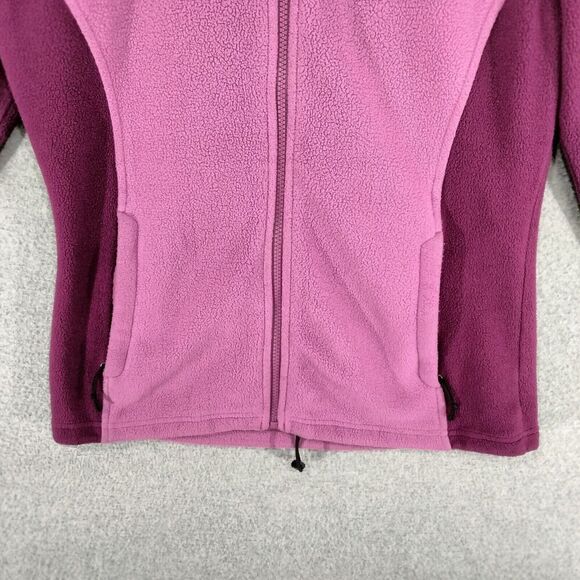 The North Face Full Zip Jacket Wmns S Fleece Pink Flash Dry Outdoor Lightweight - Picture 3 of 13